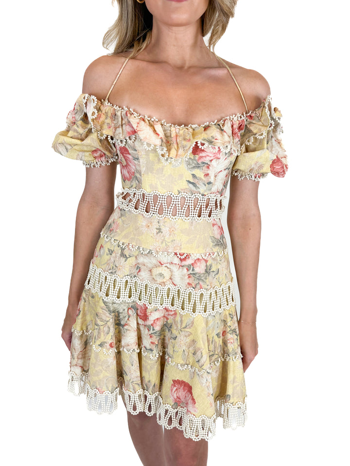 Zimmermann Floral Mini Dress NWT (0; retail $800)