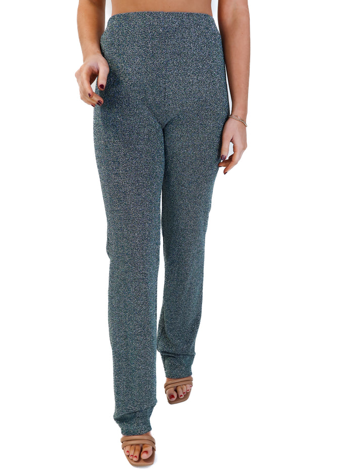L’Academie green/silver sparkly pants NWT (s; retail $178)