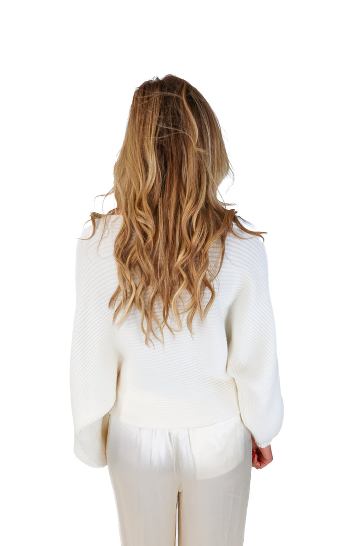 lovers and friends ivory dolman sleeve sweater (m; retail $158)