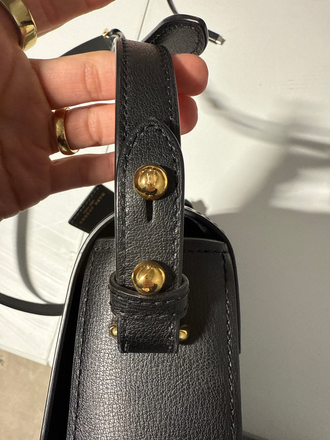 SOLD: Marc Jacobs Black Leather Rider Bag NWOT (retail, $325)