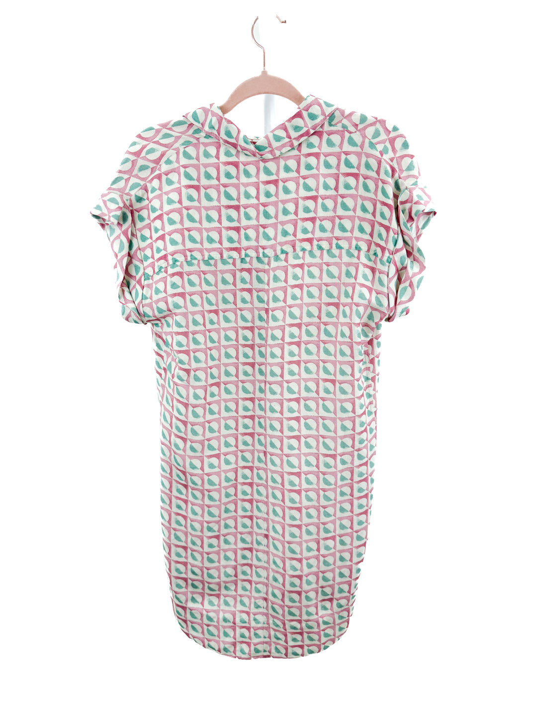 oliphant pink printed dress (s; retail $398)