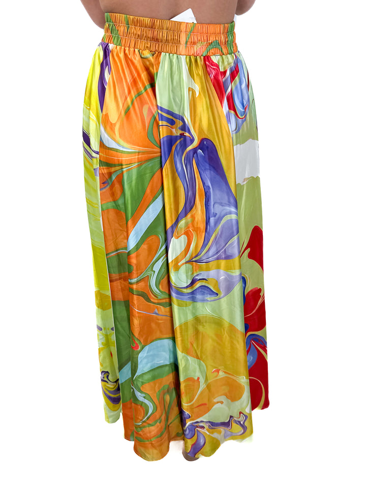 Commense floral maxi skirt (S)