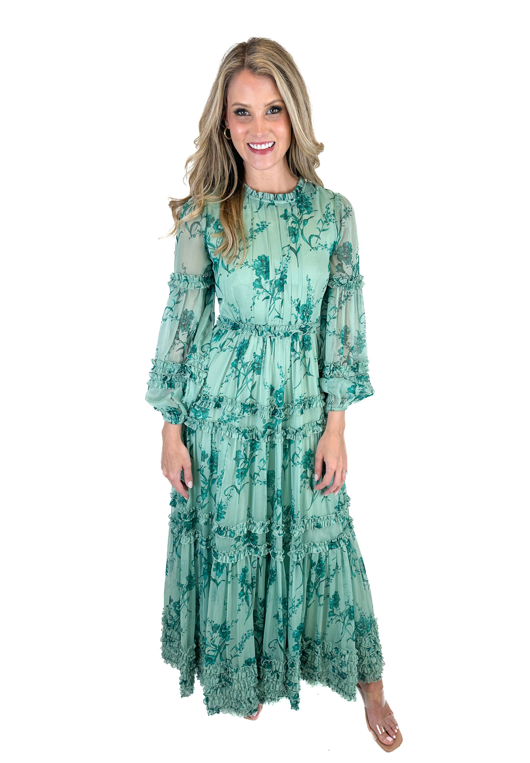 Ivy City Floral Maxi Dress NWT (XXS)