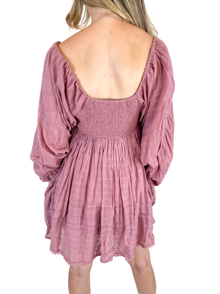 Free People Mauve Mini Dress (XS)