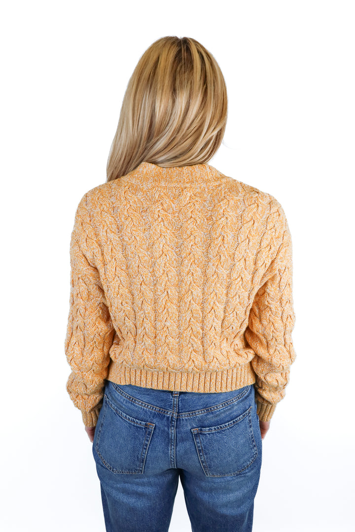 Naadam cable knit sweater cardigan (S; retail $350)