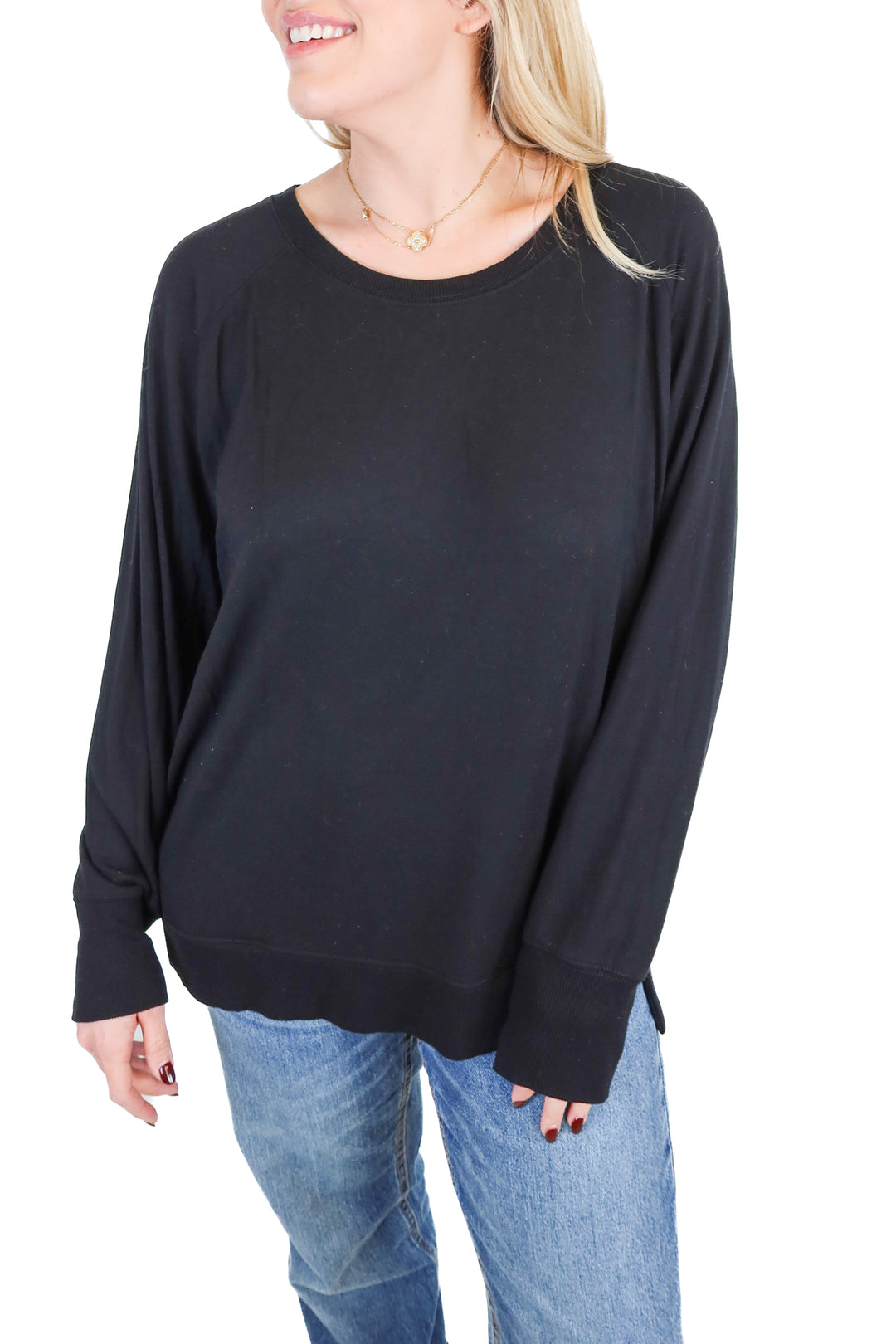 Tavi black long sleeve sweater (S)