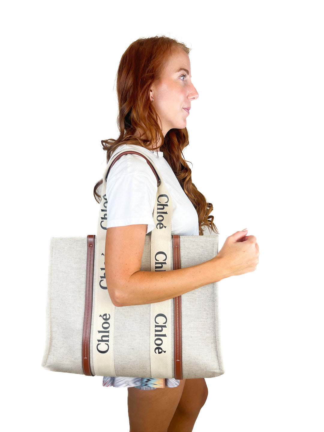 Chloe Tan Woody Tote (retail, $1550)
