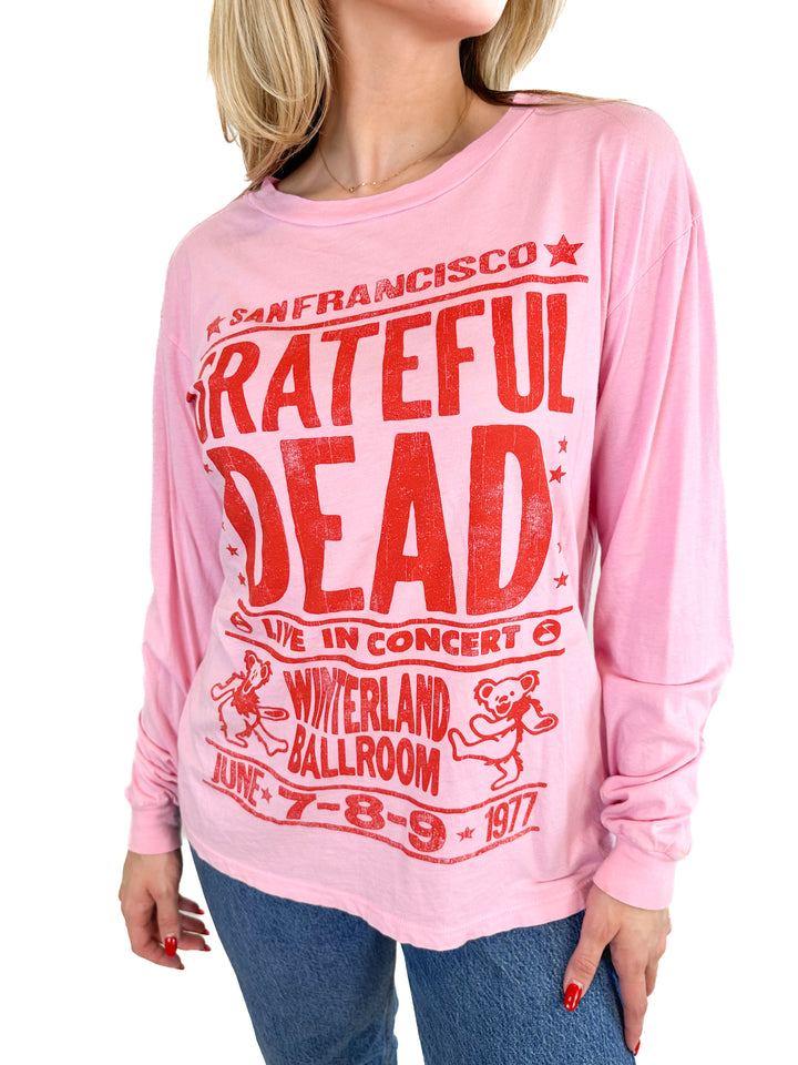 Anthropologie Letluv Grateful Dead Concert Long-Sleeve Graphic Tee NWT (XS; retail $88)