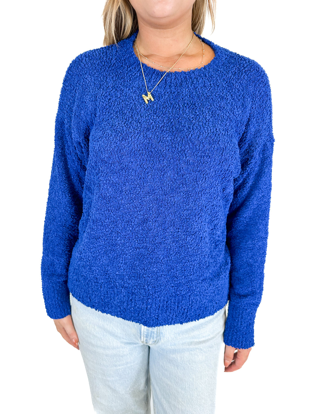 Sanctuary Blue Long Sleeve Crew Neck Sweater (M)