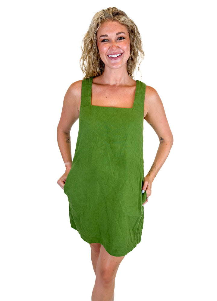 Abercrombie Green Shift Dress (M)