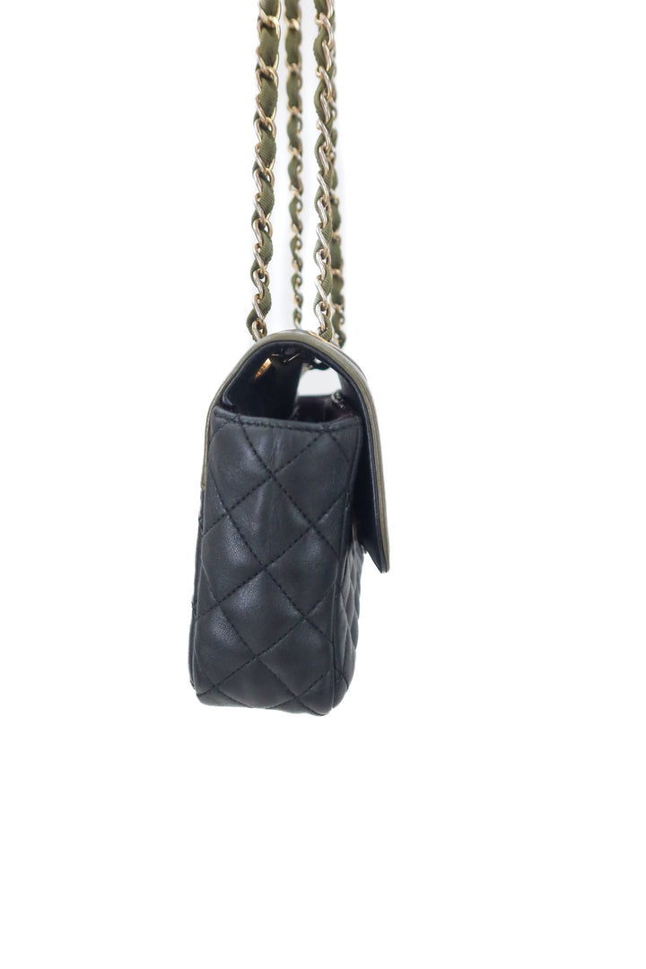 Chanel Two-Tone Single Flap Quilted Lambskin Bag (est. retail $8,900)