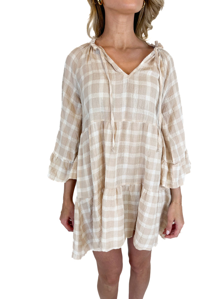 Show Me Your Mumu Checked Mini Dress NWT (XS)
