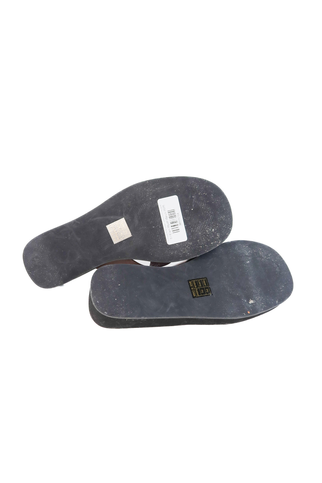 Princess Polly brown platform flip flops (8; retails for $59)