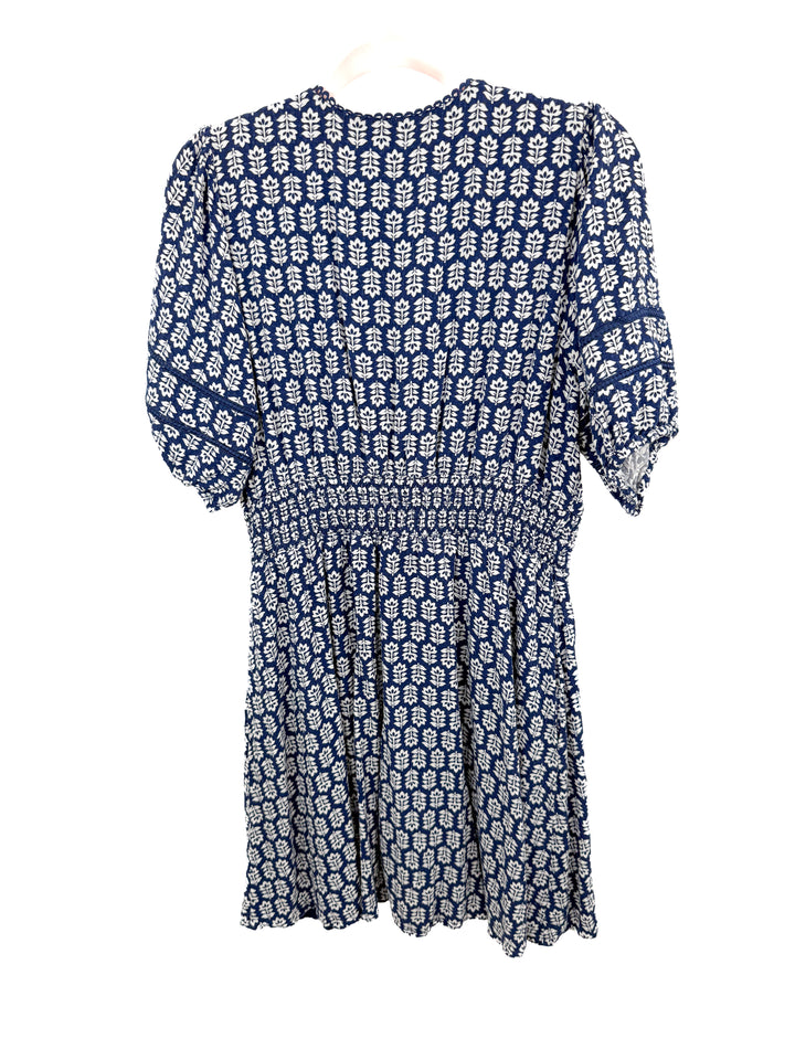 Draper James blue and white dress (L)