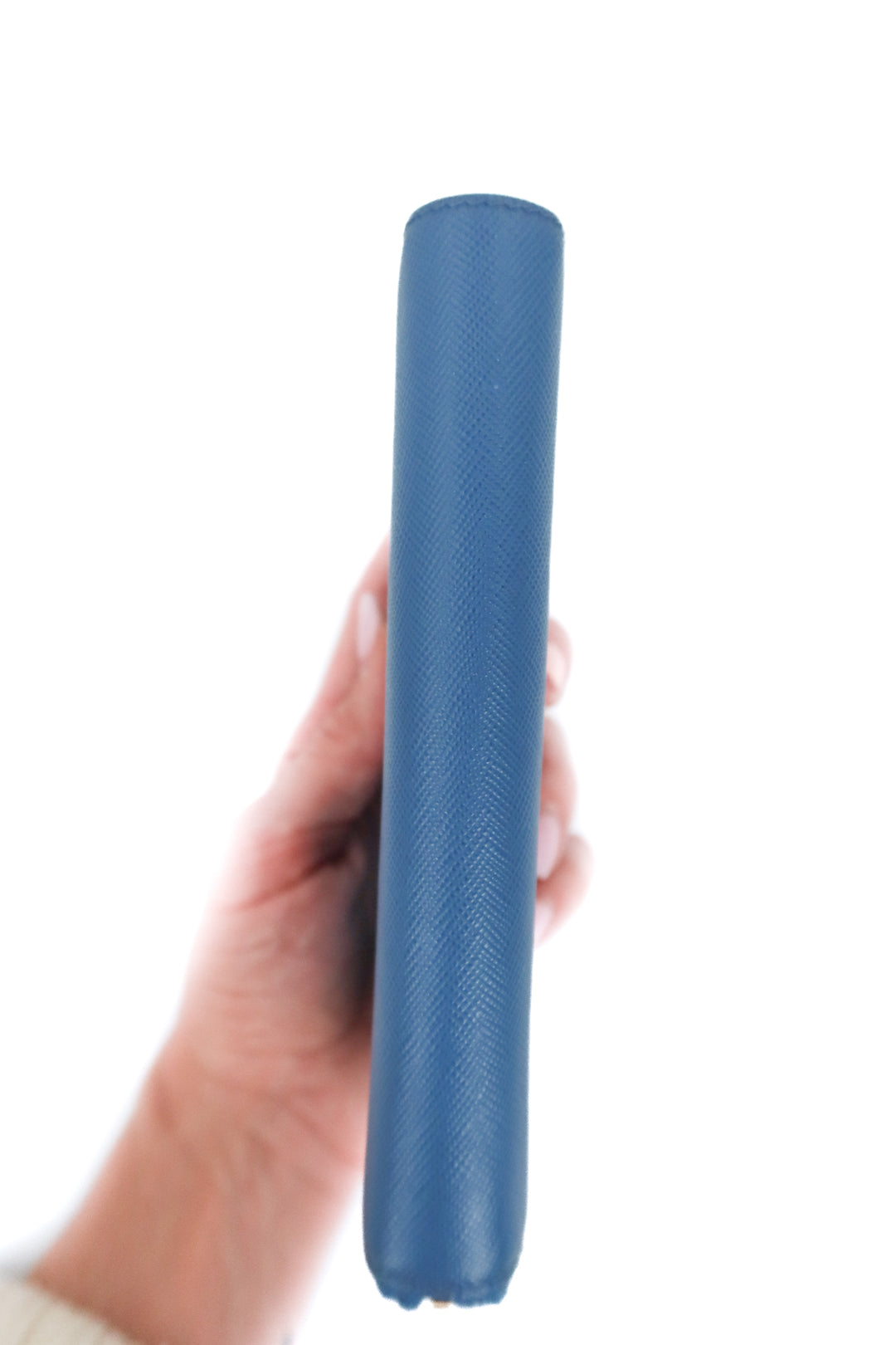 Prada Blue Zip Around Safiano Wallet (retail $695)