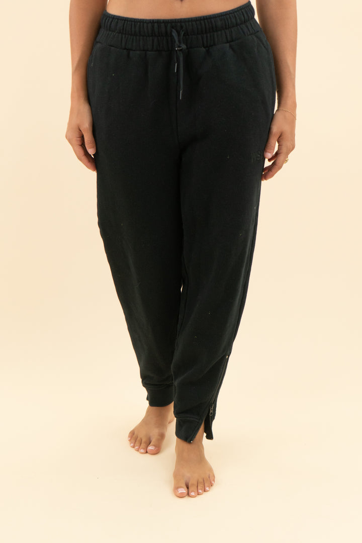 wsly black sweatpant joggers (s; retail $128)