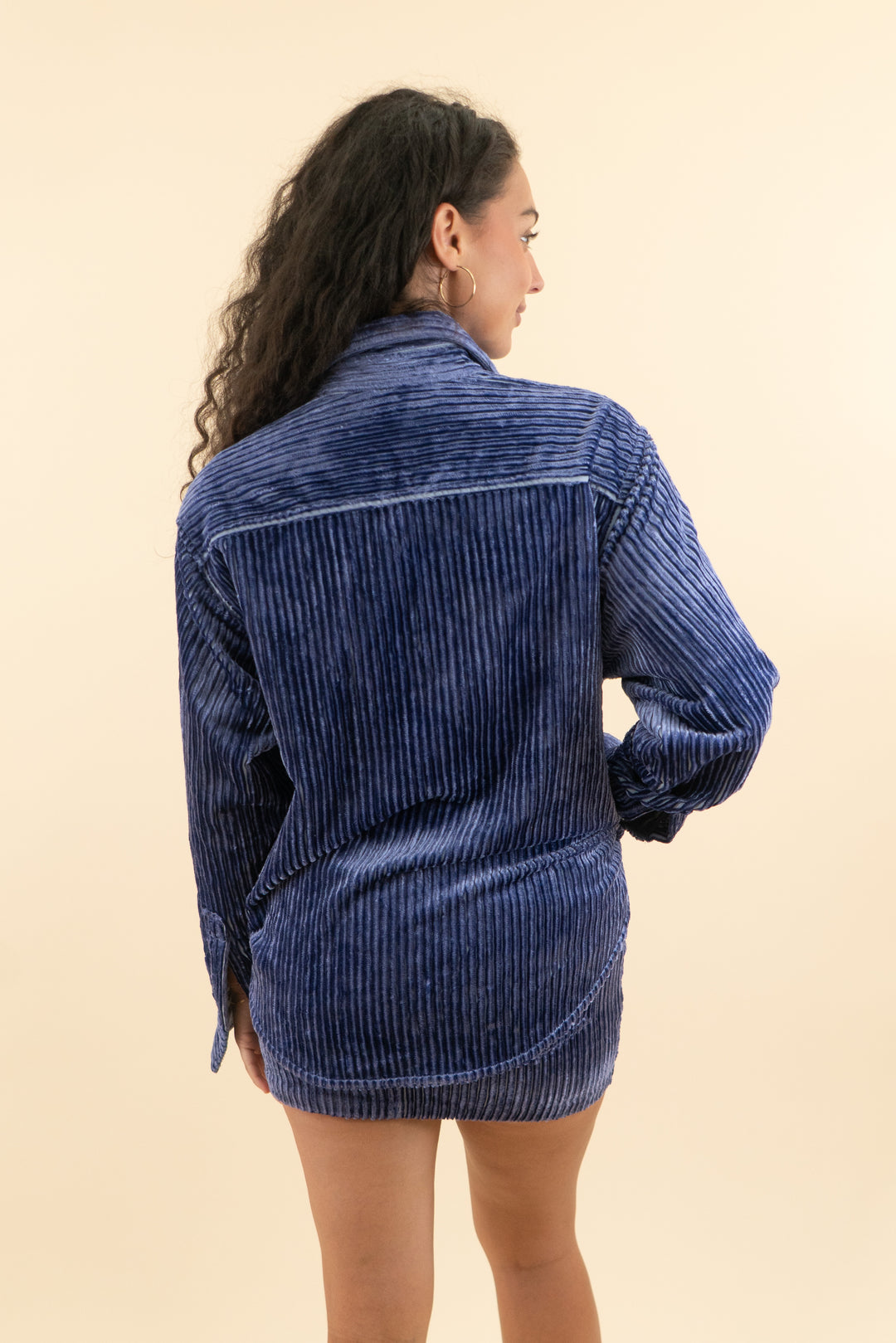 AUCTION isabel marant purple fuzzy textured jacket shorts set (s; retail $1280)