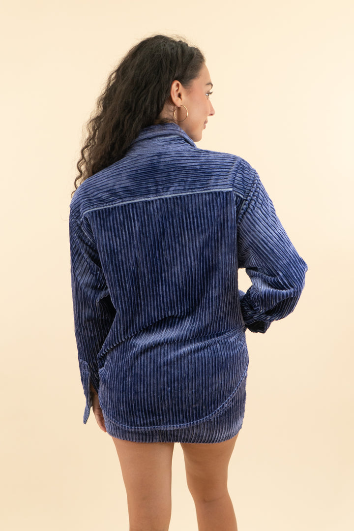 AUCTION isabel marant purple fuzzy textured jacket shorts set (s; retail $1280)