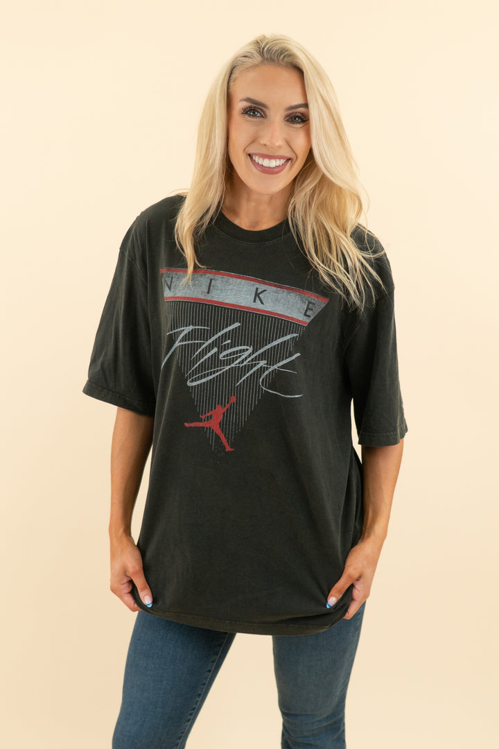 black nike flight graphic tee (m; retail $40)