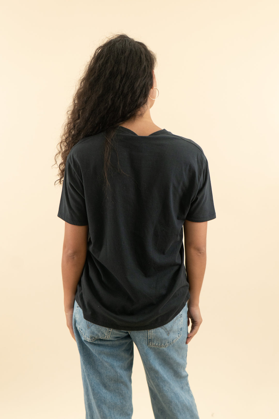 led zeppelin black hermit graphic tee (l)