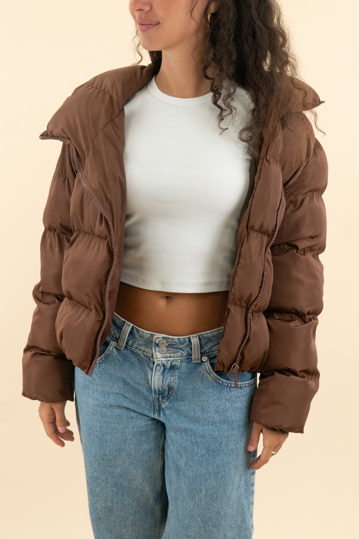 AUCTION toast society brown jupiter puffer jacket (m)