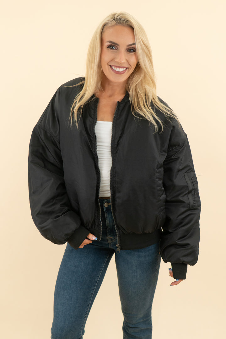 AUCTION lioness black essential bomber jacket (m)
