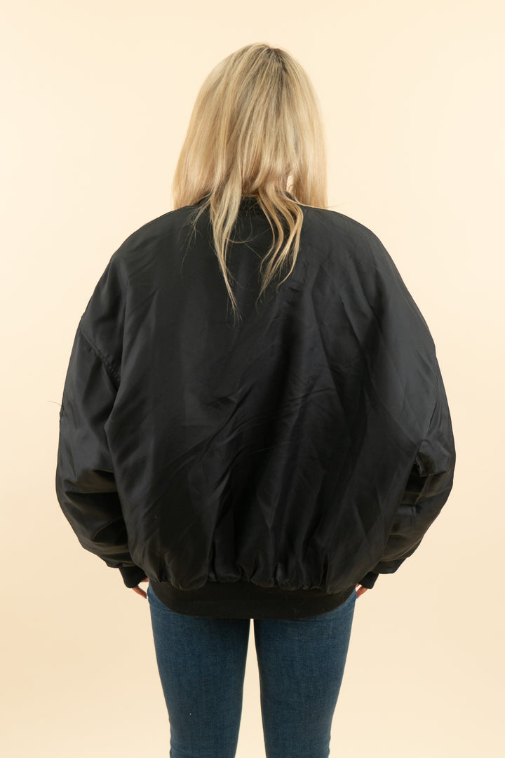 AUCTION lioness black essential bomber jacket (m)