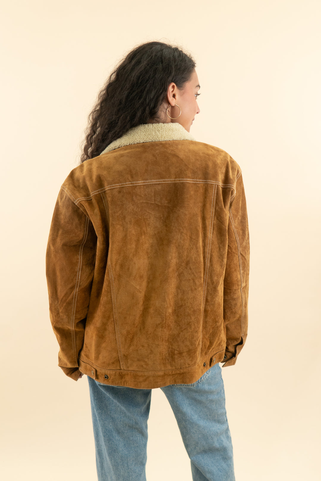 AUCTION scully brown suede western jacket (l)