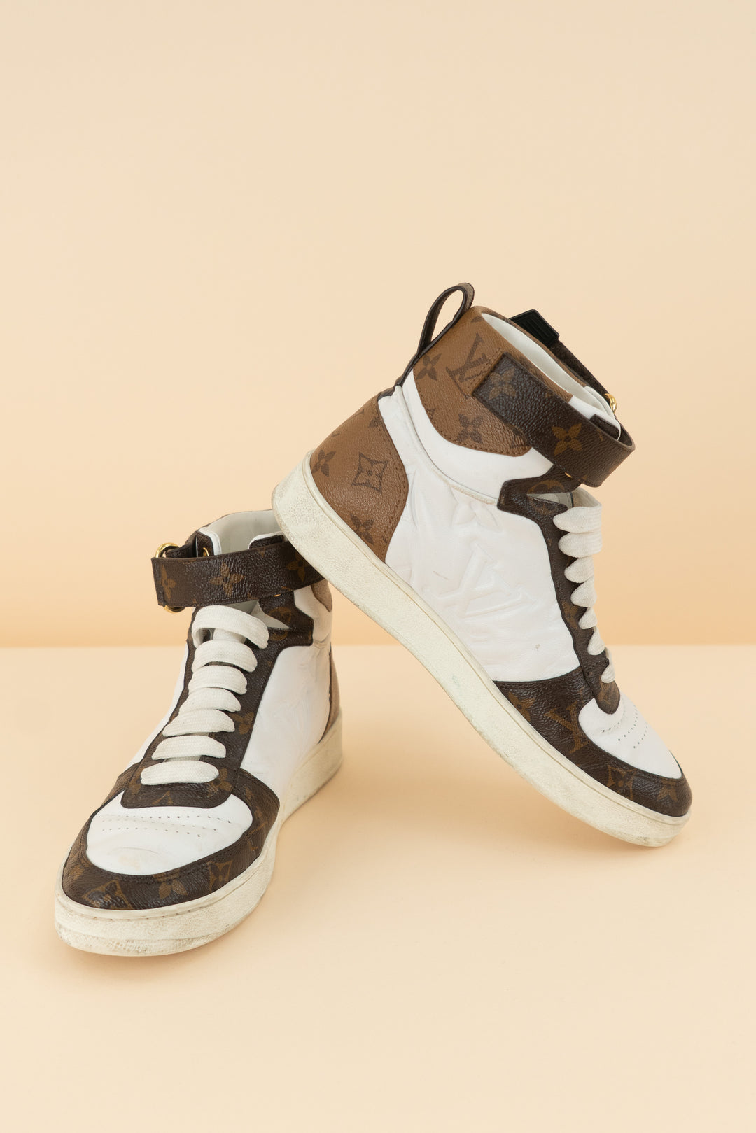 AUCTION louis vuitton high top sneakers (38.5/ US 7.5-8.5; retail $1,425)