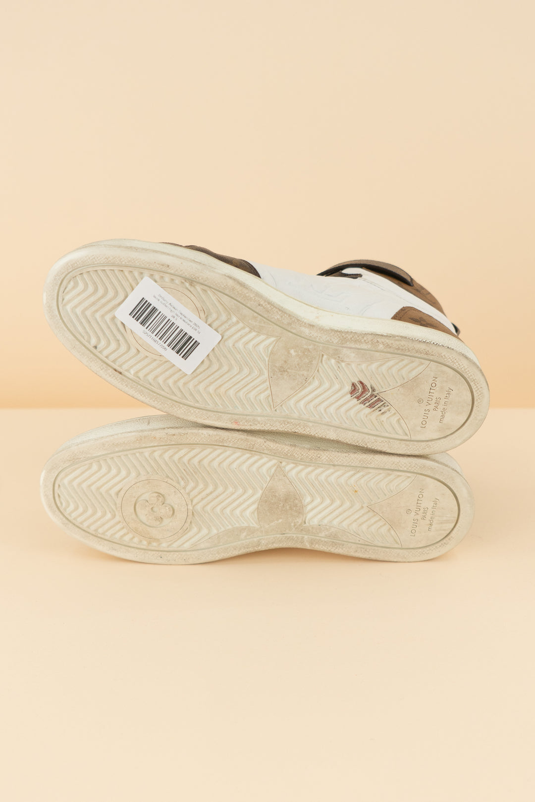 AUCTION louis vuitton high top sneakers (38.5/ US 7.5-8.5; retail $1,425)