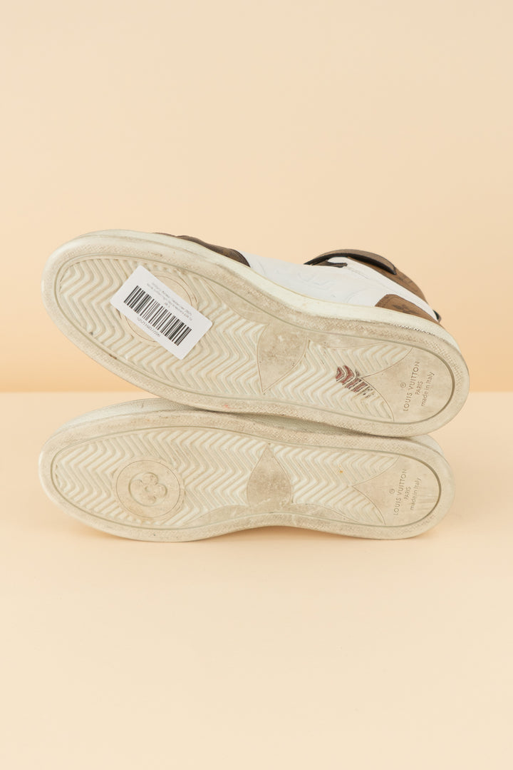 AUCTION louis vuitton high top sneakers (38.5/ US 7.5-8.5; retail $1,425)