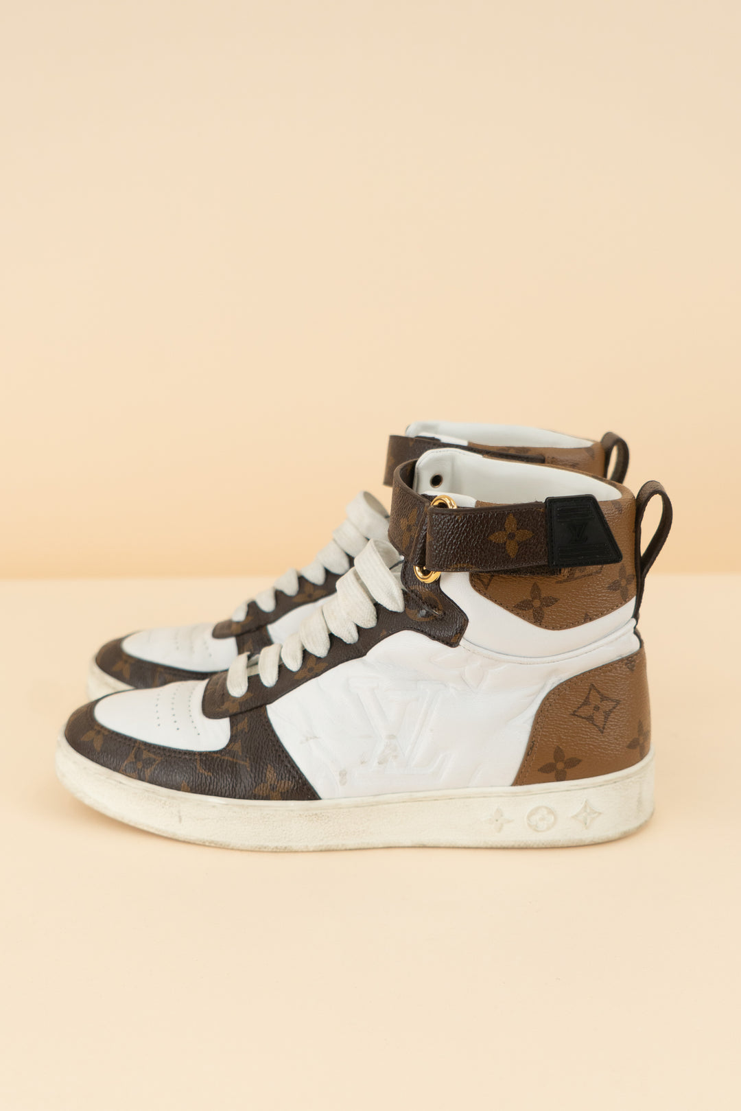AUCTION louis vuitton high top sneakers (38.5/ US 7.5-8.5; retail $1,425)