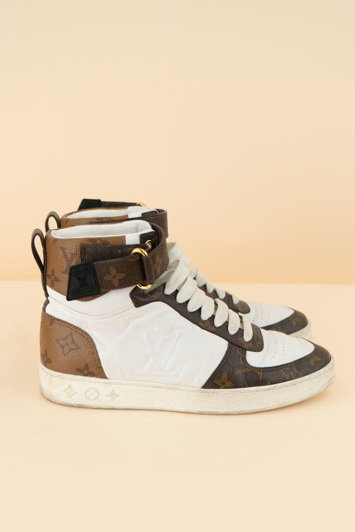 AUCTION louis vuitton high top sneakers (38.5/ US 7.5-8.5; retail $1,425)