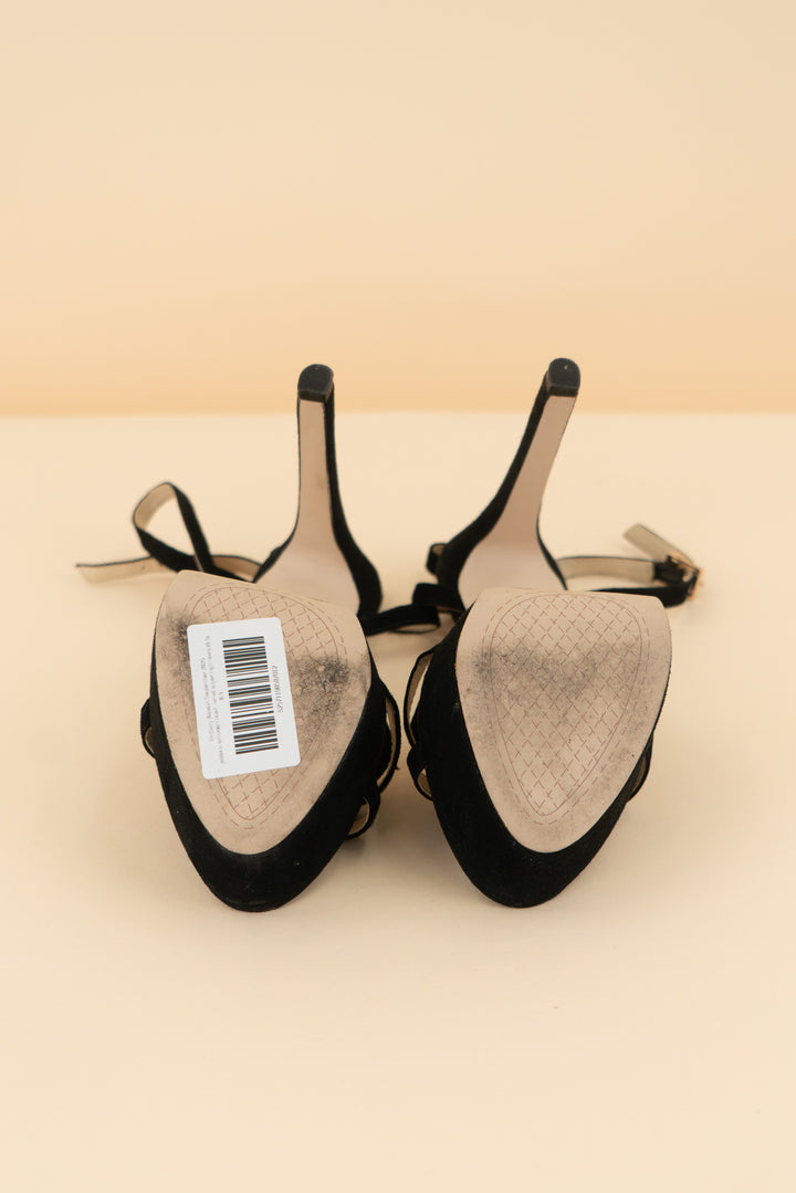 jessica simpson black velvet super high heels (8.5; retail $110)