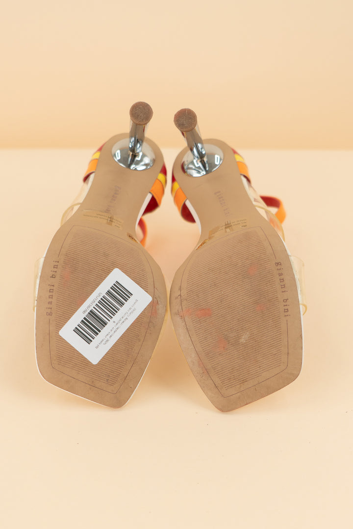 AUCTION gianni bini flame pattern and clear heels (8)