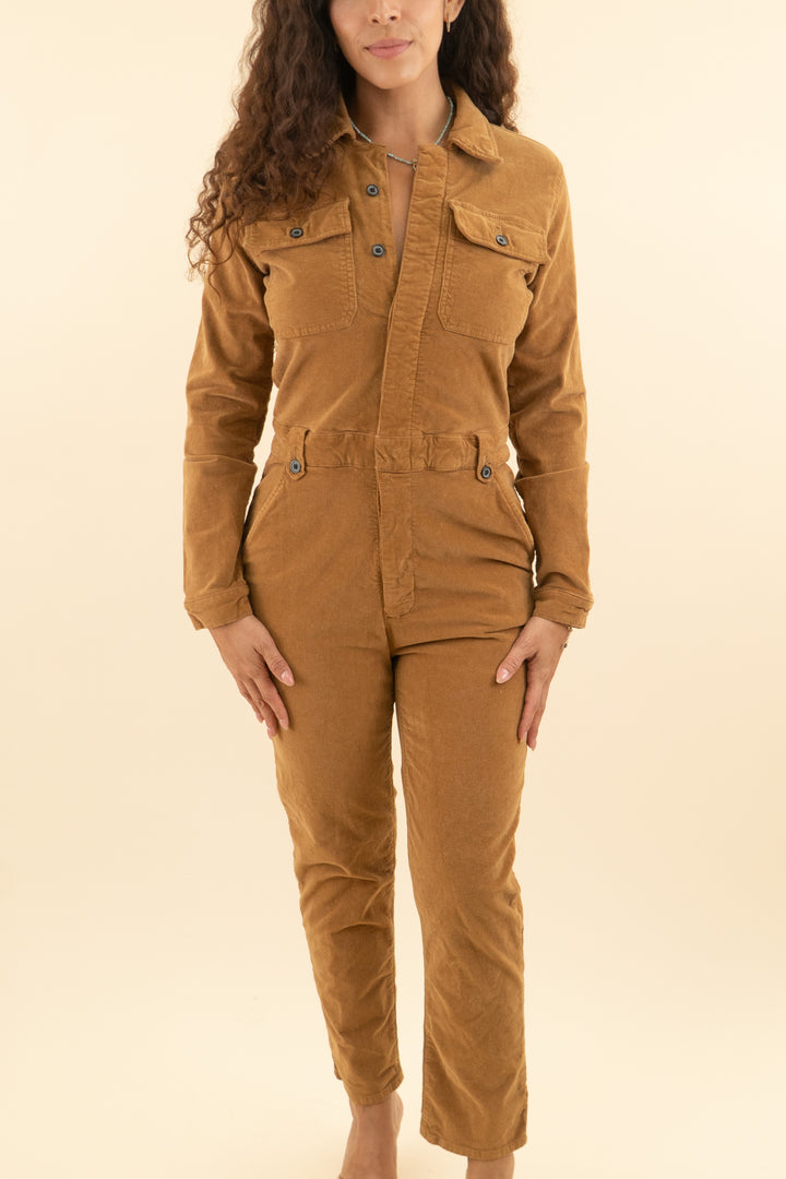 AUCTION frame corduroy long sleeve jumpsuit (s)