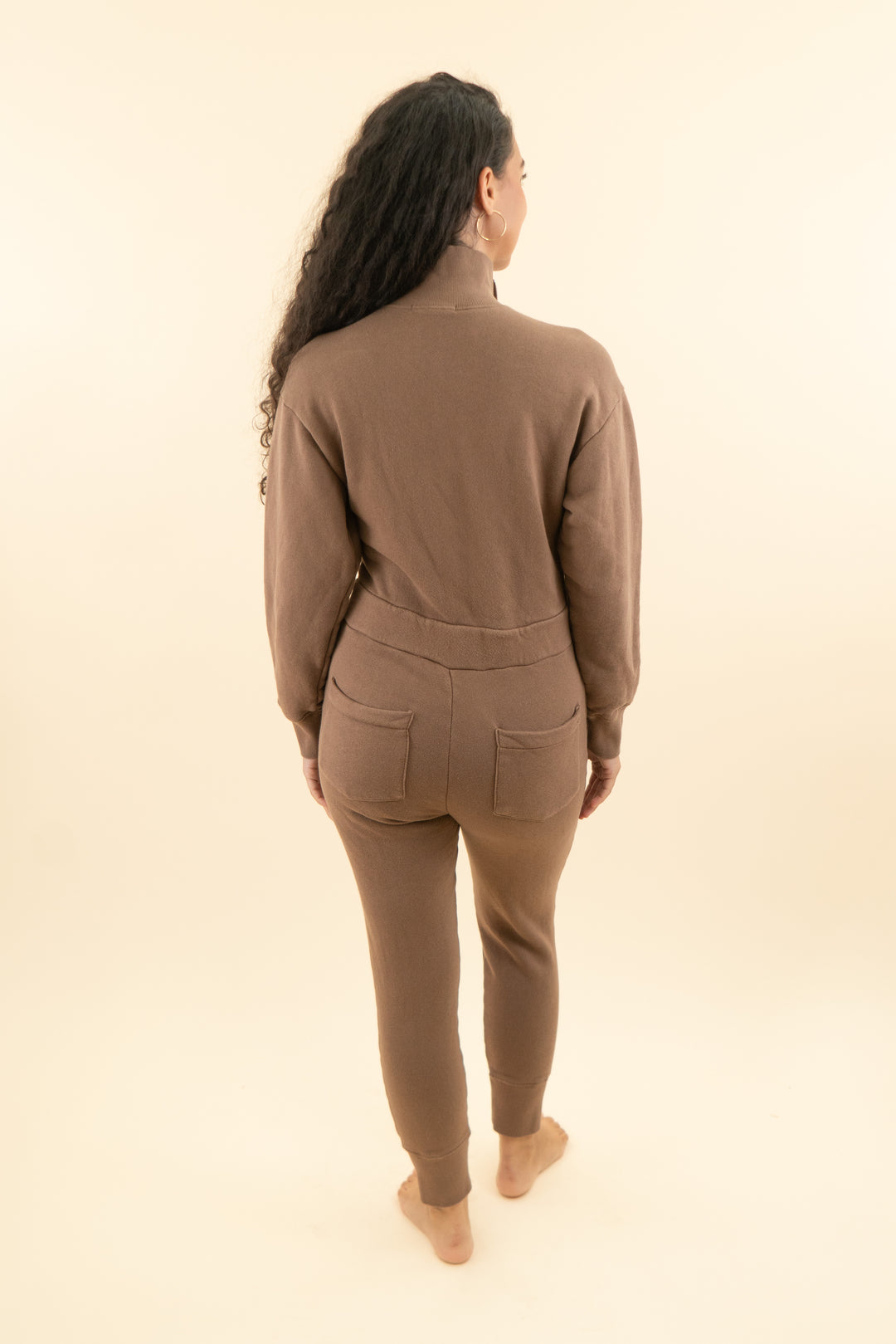 marissa webb brown sweat jumpsuit (m; retail $345)*
