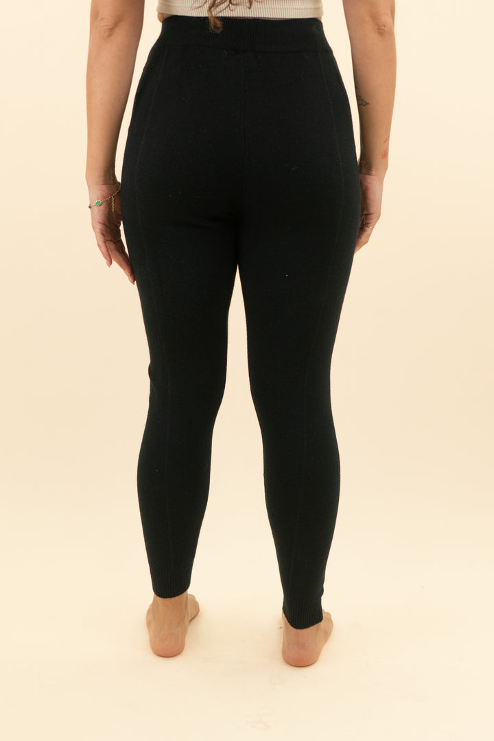 jlux label black ribbed joggers (s; retail $80)