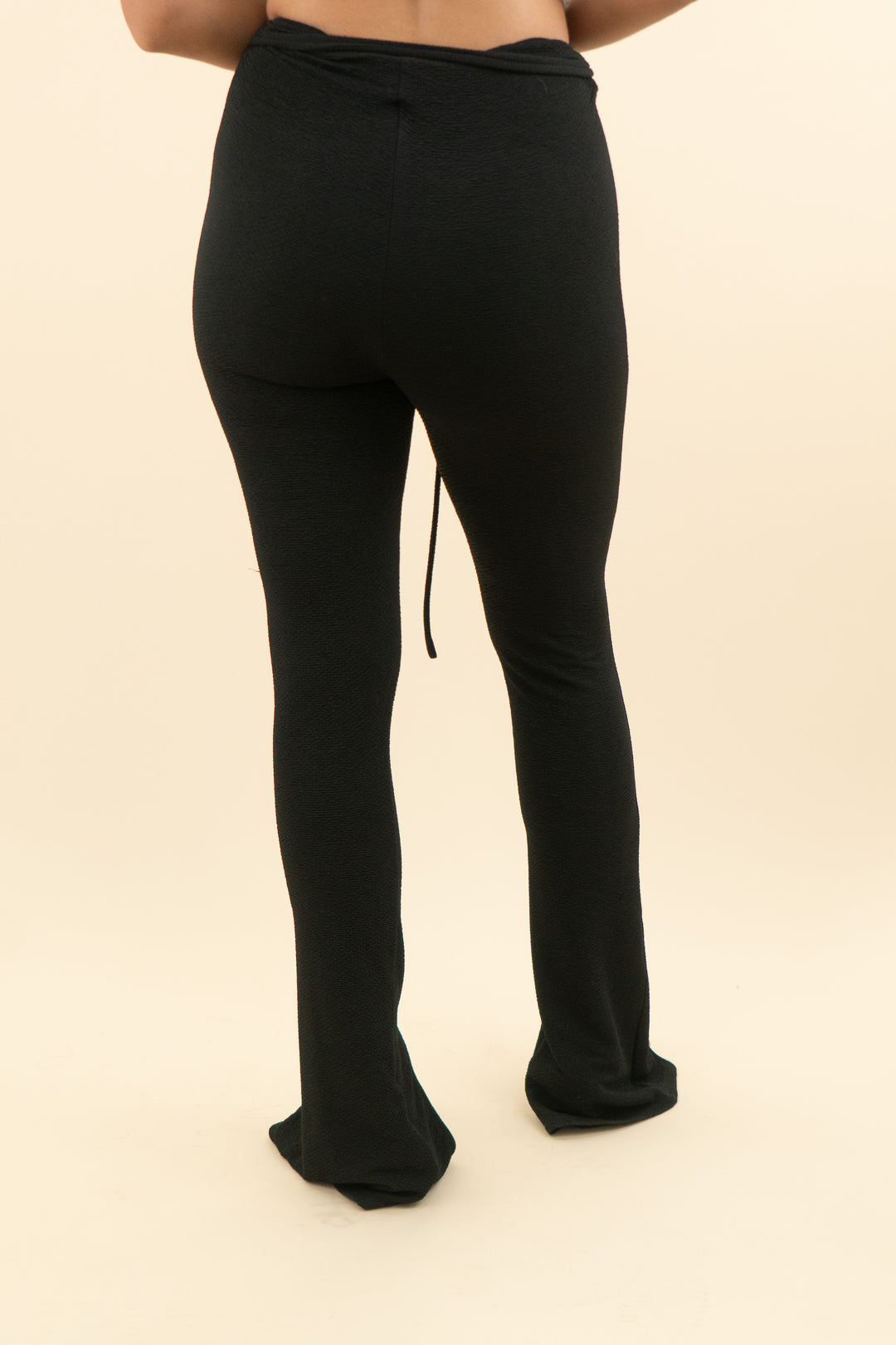camila coelho black textured pants (s; retail $179)