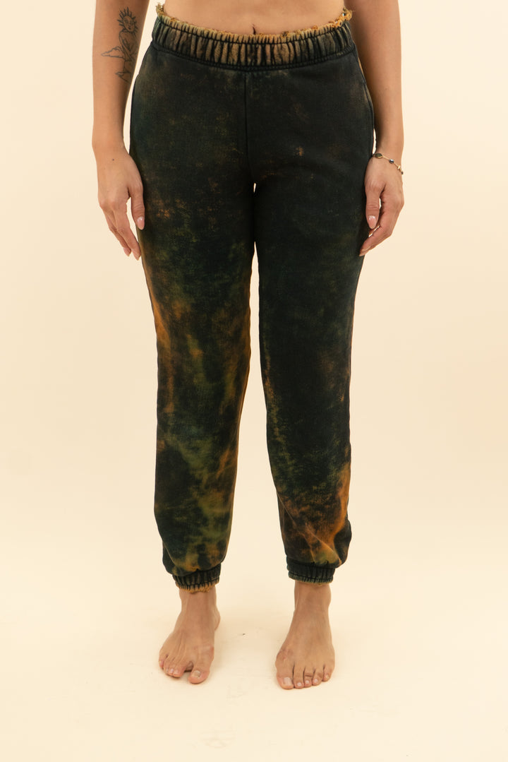 cotton citizen black bleach tie dye joggers (s; retail $195)