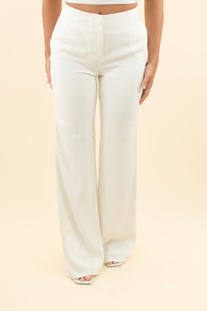 white sheer lined pants (4; retail $79)