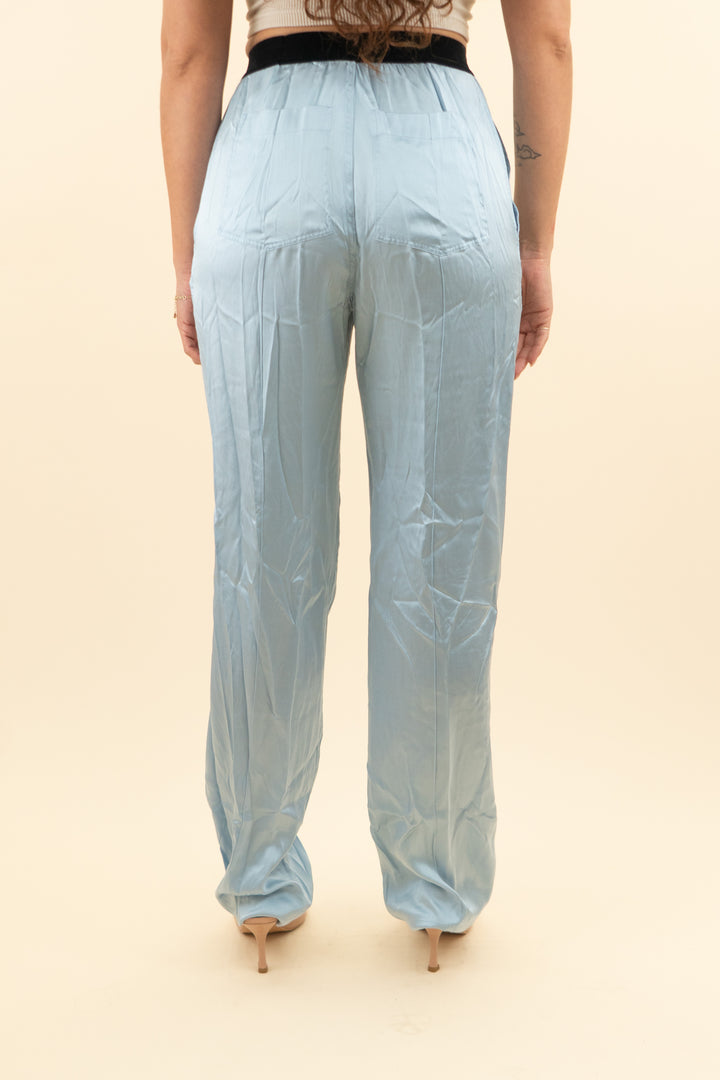 AUCTION tom ford baby blue satin pants (s)