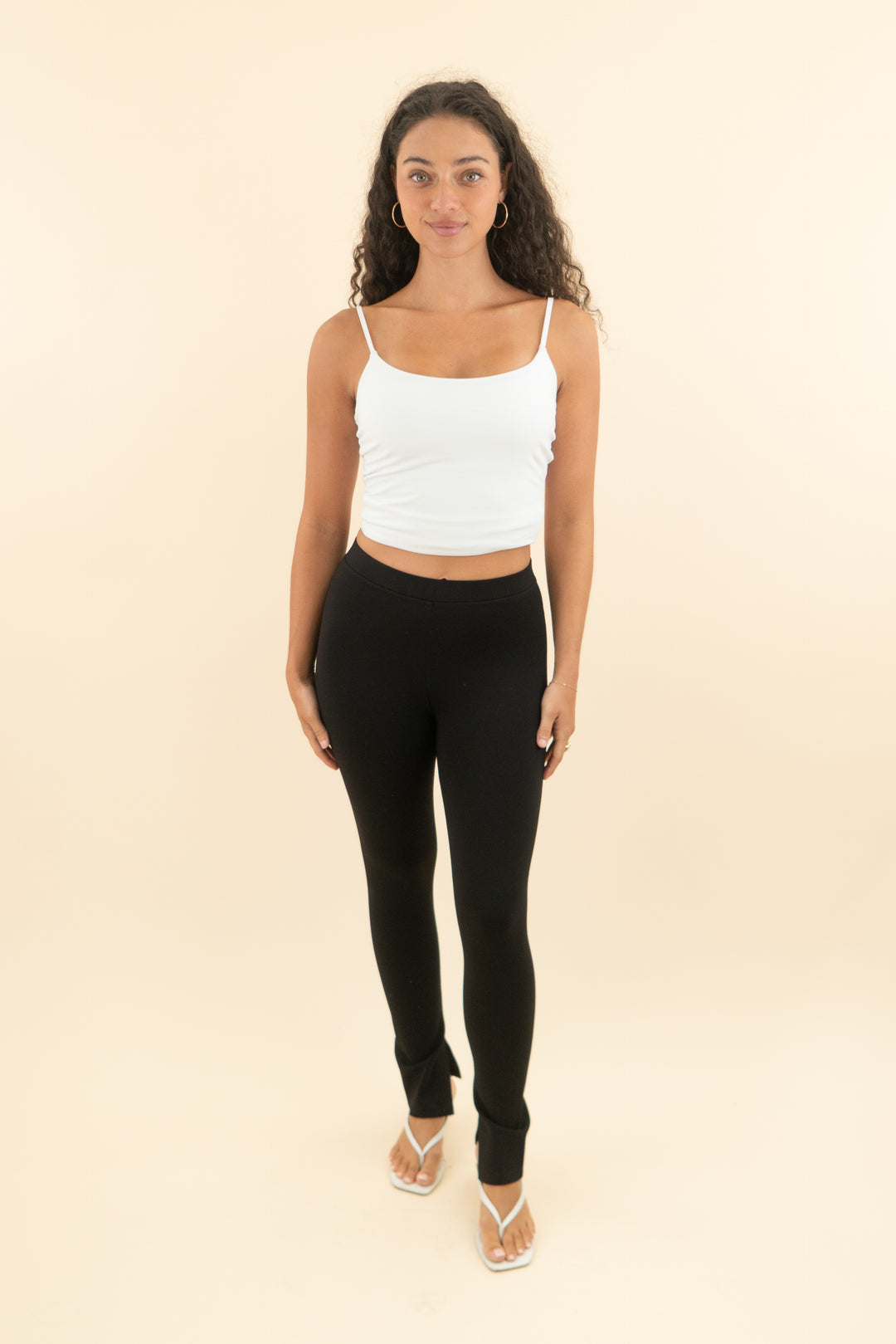 velvet black legging pants (s; retail $69)