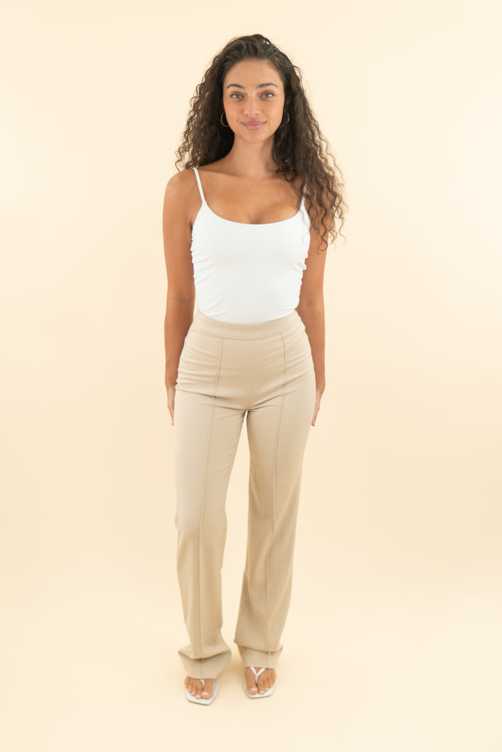 house of cb tan dress pants (s; retail $135)