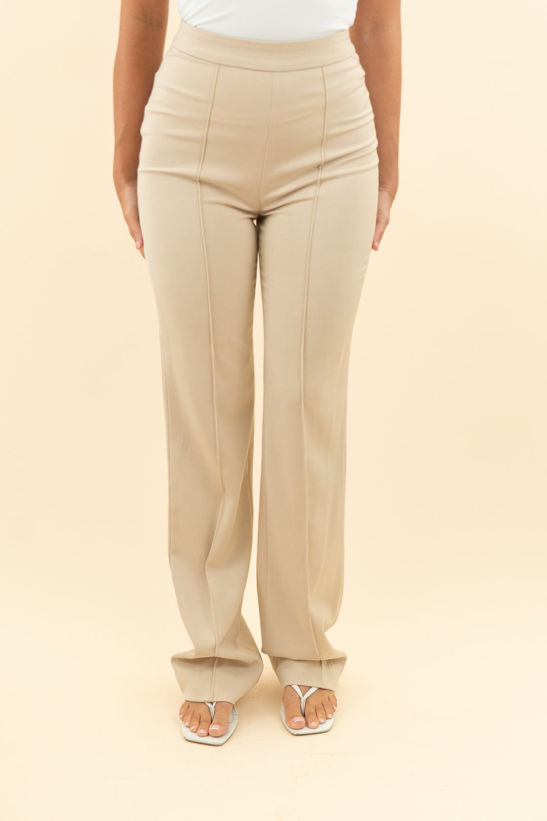 house of cb tan dress pants (s; retail $135)