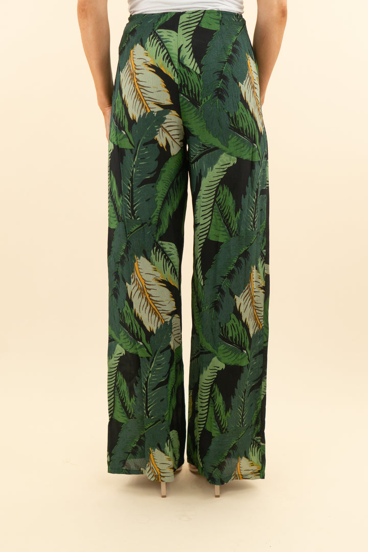 beach riot green leaf print pants (s; retail $110)
