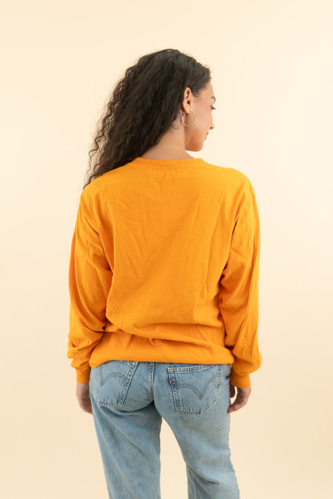 orange tennessee long sleeve football t-shirt (m; retail $55)