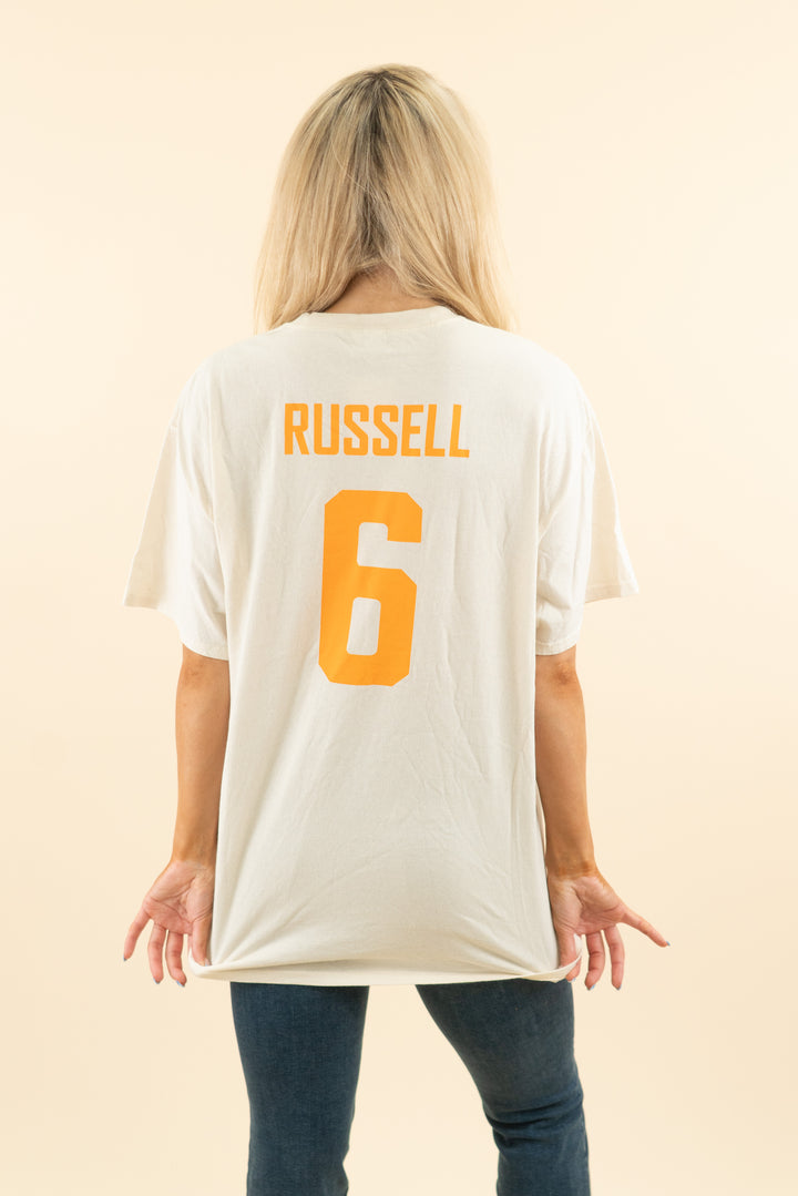 cream vols logo t-shirt (l; retail $38)