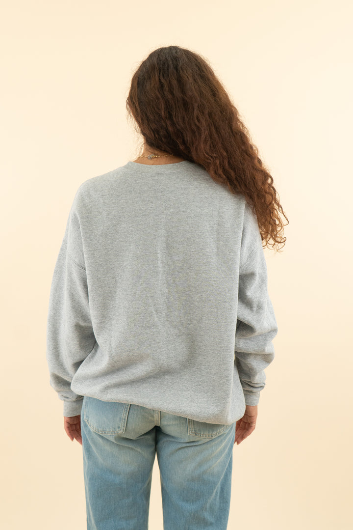 grey zakai zeigler figure crewneck (m; retail $68)