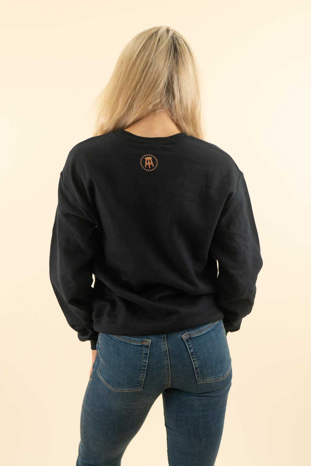 black zakai zeigler graphic crewneck sweatshirt (s; retail $49)